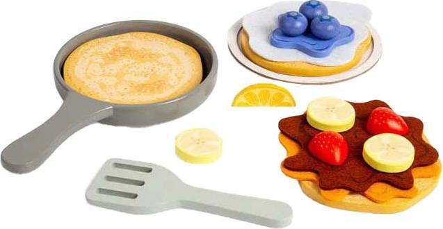 Bigjigs Holz-Pfannkuchen-Spielset, 16-tlg.