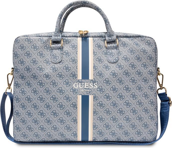 Produktbild Guess PU 4G bedruckte Streifen-Computertasche 15|16" Blau (16", Universal)