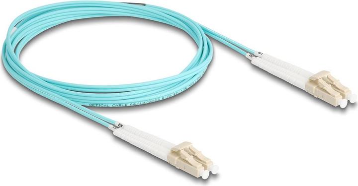 Produktbild Delock LWL Kabel LC-D > LC-D Multimode OM3 winkelbar 2,0m (CAT8.2, 2 m)