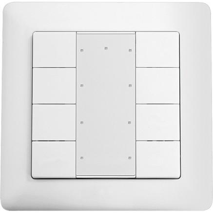 Esylux, Rilevatore di movimento, Contatto PUSH BUTTON x8 DALI-2 WH