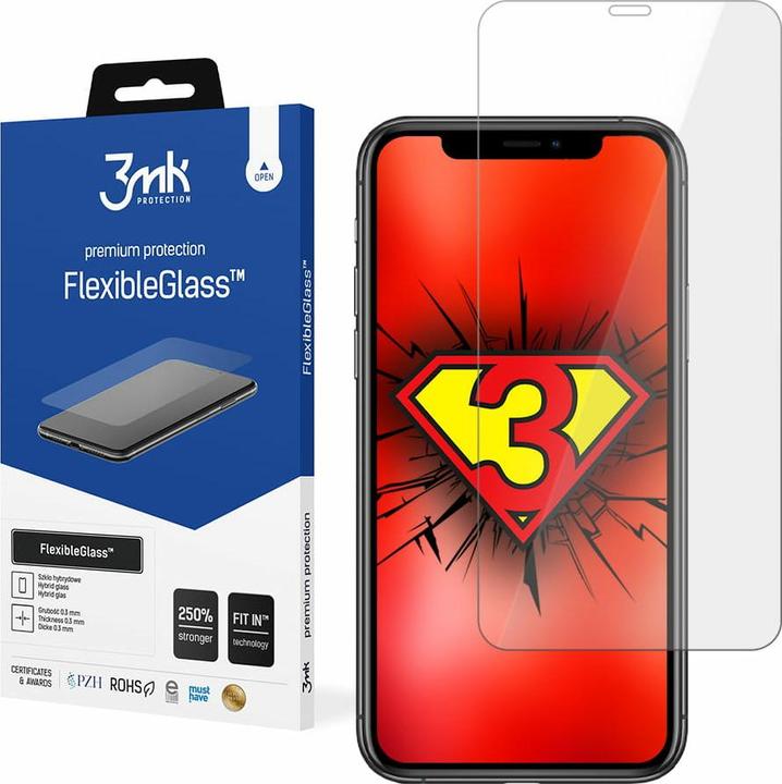 Produktbild 3MK hybrid glass Flexible 2.5D for iPhone Xs Max (1 Stk., Apple iPhone XS Max)