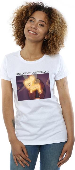 Actual product image Disney Womens/Ladies Tinker Bell Follow Me Cotton T-Shirt (L)