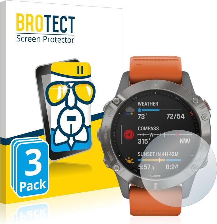 BROTECT AirGlass Panzerglasfolie (fenix 6 Pro)