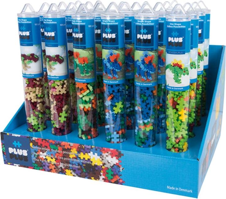 Image du produit Plus-Plus Tube Display Dinosaur pcs ass