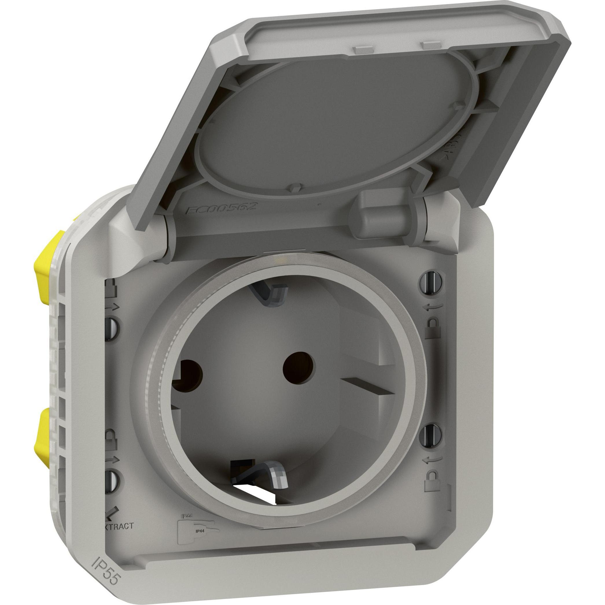Legrand, Steckdose, Plexo New Einsatz, Feuchtraum-Steckdose