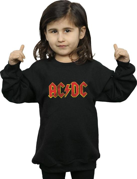 Actual product image AC/DC Girls Distressed Red Logo Sweatshirt (128)