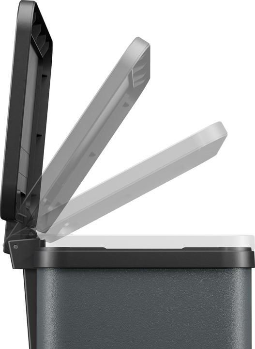 Produktbild Hailo Öko trio Plus L, Tret-Mülltrenner, 3x9 ltr, Dunkelgrau, matt (27 l)