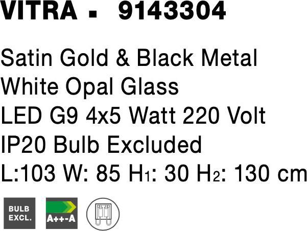 Actual product image Nova Luce Vitra (G9)