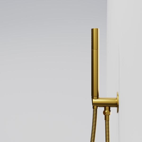 Produktbild Steinberg Serie 100 Handbrausengarnitur, mit integriertem Brauseanschlussbogen, Stabhandbrause