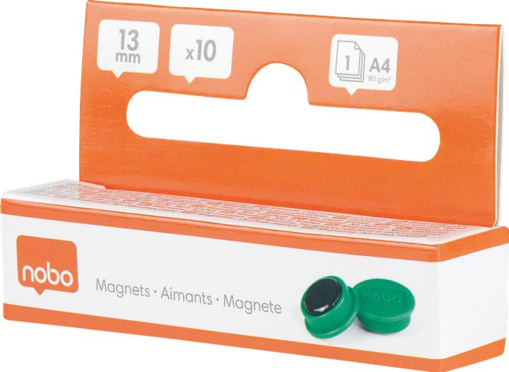 Actual product image Nobo Magnet round 13mm 1915289 green 10 pieces (10 x)
