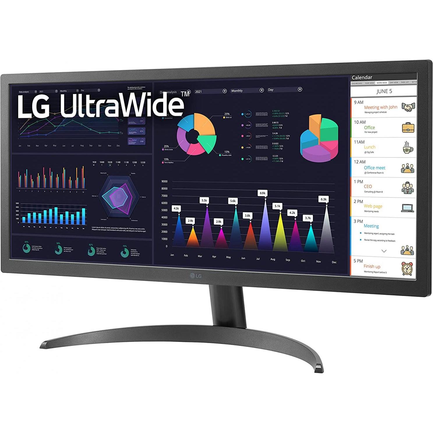 LG 26WQ500-B (25.70"), Monitor, Schwarz