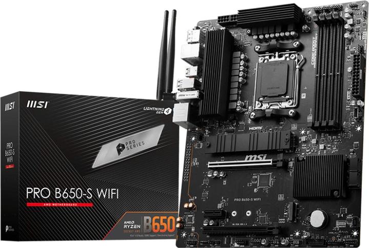 Actual product image MSI PRO B650-S WIFI (AM5, AMD B650, ATX)