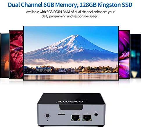 Image du produit Awow Mini PC (Intel Celeron N3450 N3450, 6 Go, 128 Go)