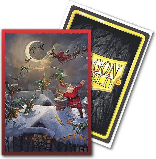 Produktbild Arcane Tinman Dragon Shield Brushed Art Sleeves - Christmas 2023 - Standard Size (100)