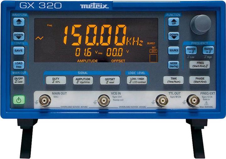 Image du produit Metrix Générateur de fonctions fonctionnant sur secteur et instrument de mesure de laboratoire en un seul