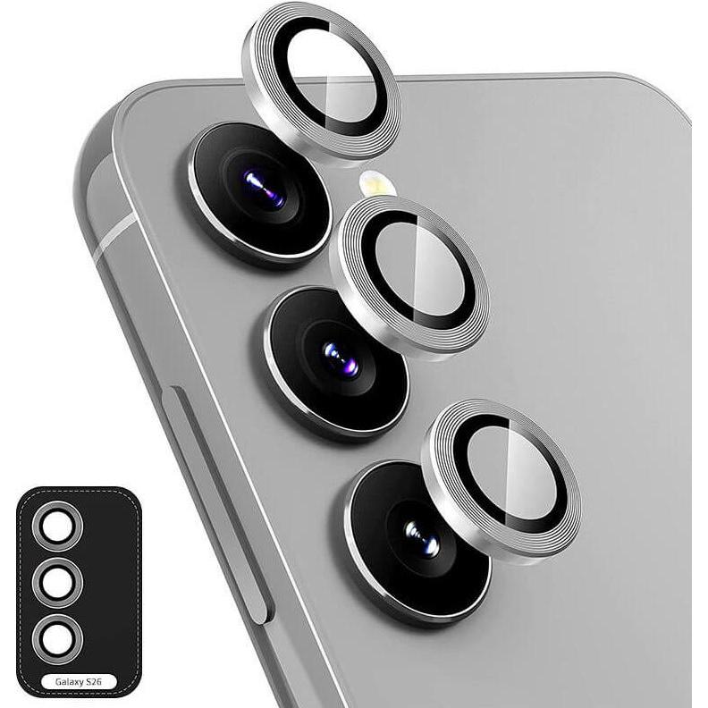 Enkay Galaxy S26 - Panzerglas Linsen Kamera (Samsung Galaxy S26), Pellicola protettiva smartphone, Grigio