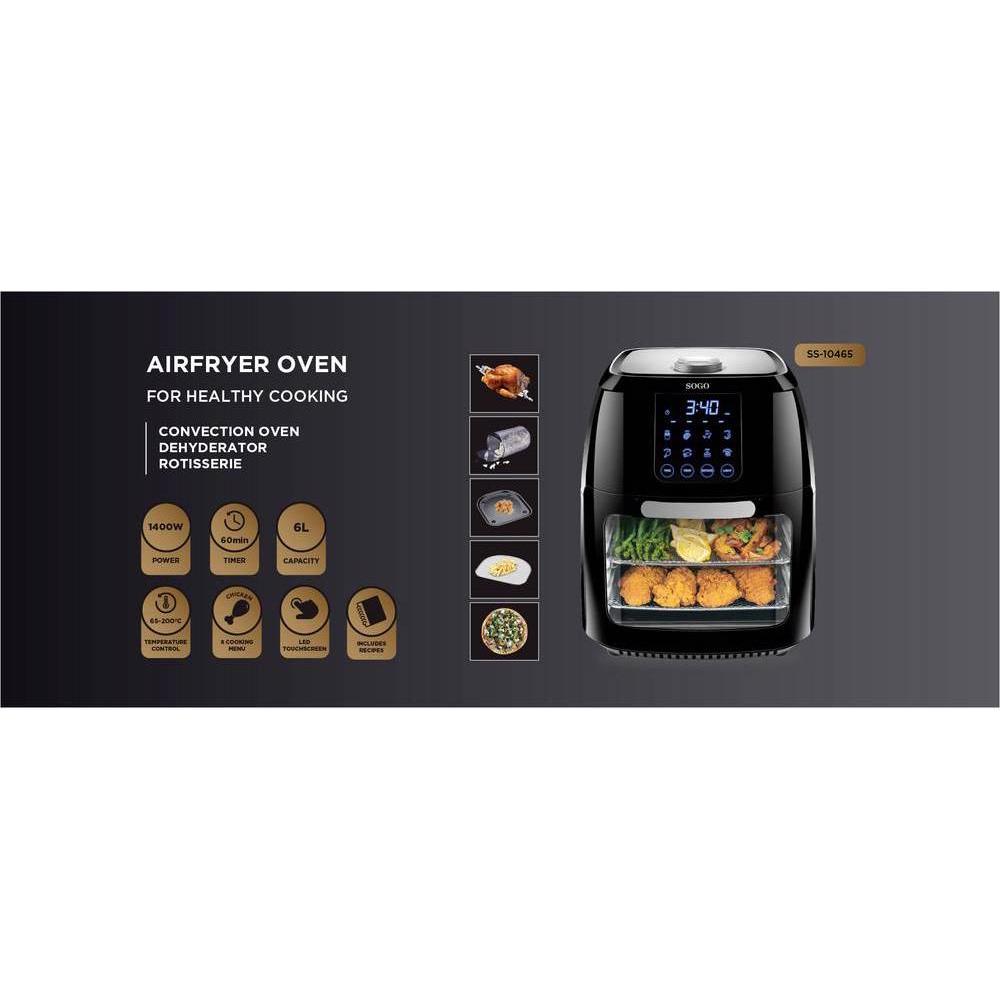 Thumbnail - Sogo Heissluft Fritteuse, Fritteuse, Schwarz