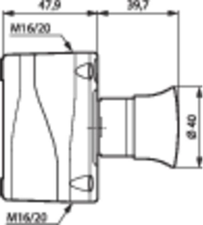 Productafbeelding Baco Noodstopschakelaar Drukknop 40 mm