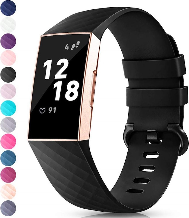 PhoneLook Sportliches Silikon Armband Grösse S (Gummi / Silikon, 4, Charge 3)