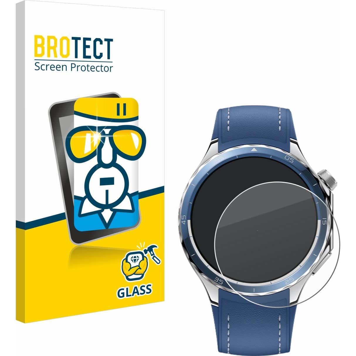 BROTECT Panzerglas Displayschutz 9H Schutzglas Glas Klar Transparent, Smartwatch Schutzfolie, Transparent