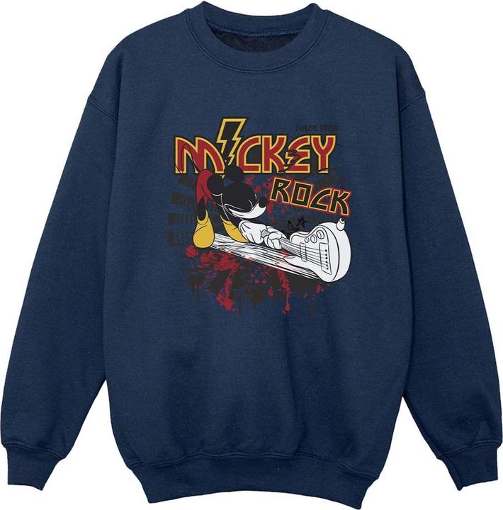 Actual product image Disney Boys Mickey Mouse Smash Guitar Rock Sweatshirt (152, 158)