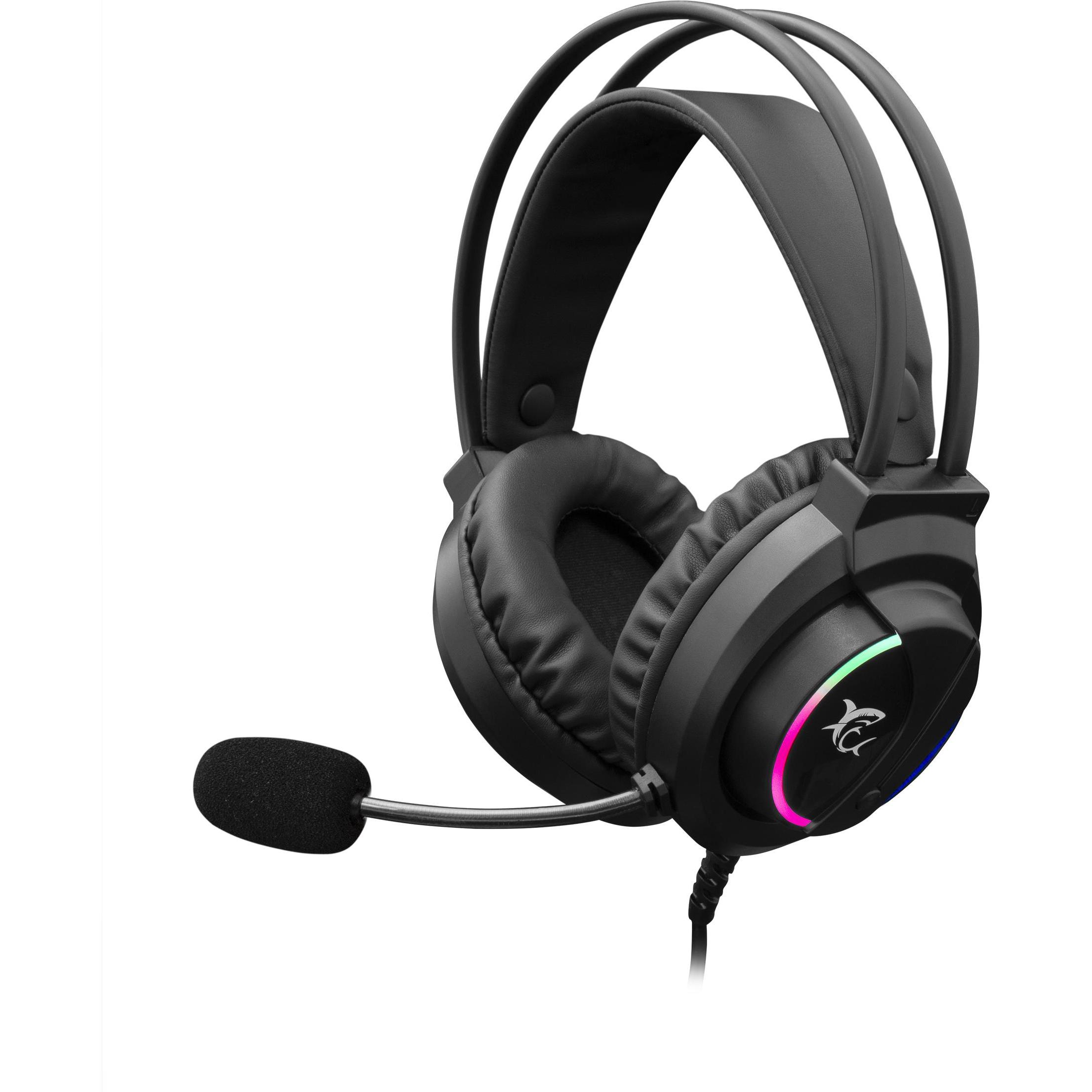 White Shark WOLF GH-2044 (Kabelgebunden), Gaming Headset, Schwarz