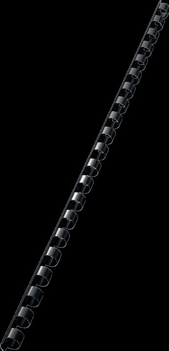 Produktbild Leitz comBIND Plastikbinderücken A4 100 Stk. - Ø 8 mm, schwarz