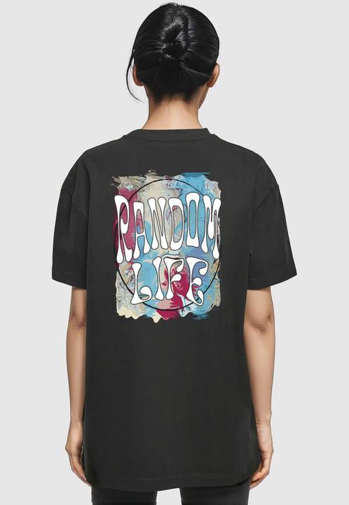 Produktbild Merchcode Ladies Random Life Oversized Boyfriend Tee - 118459 (XL)