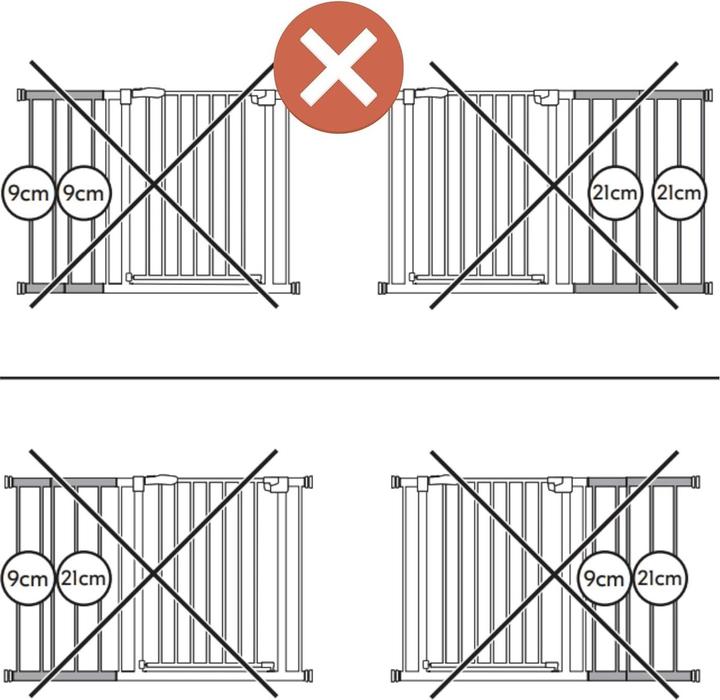 Actual product image Hauck Clear Step Autoclose 2 Set +9 cm (84 cm)