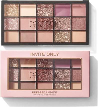 Image du produit Technic Invite Only Palette d'ombres à paupières 15 teintes fondantes avec paillettes, brillants et mats (Multicolore)