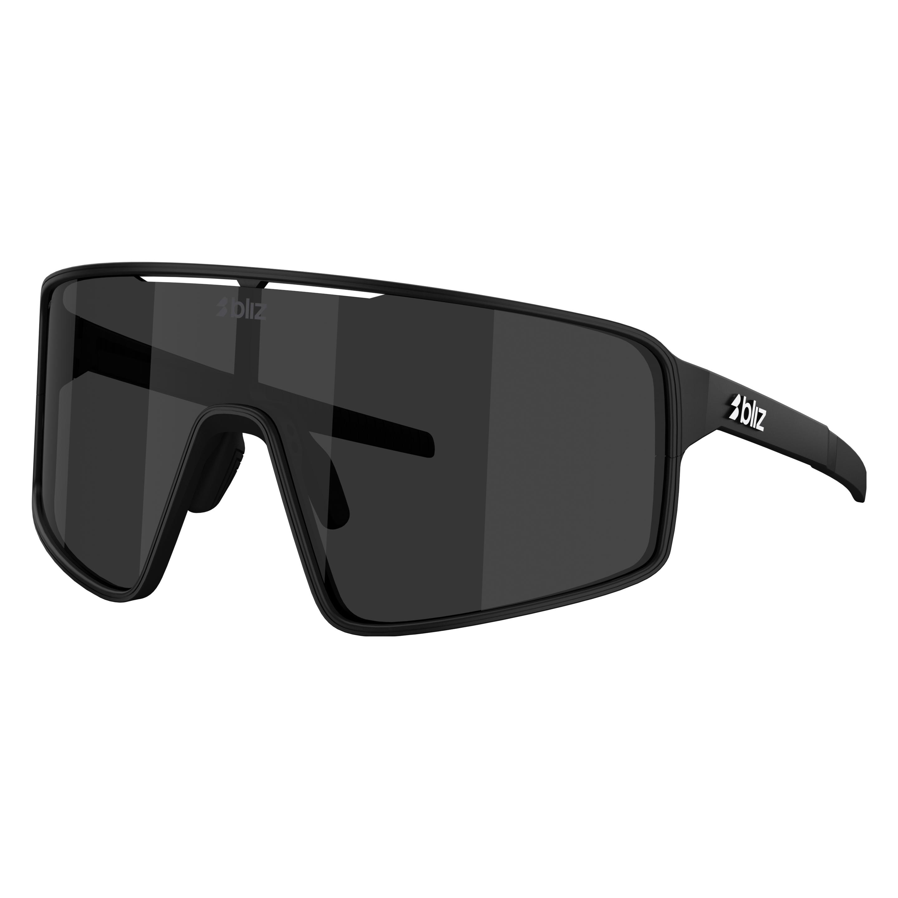 Bliz, Unisex, Sportbrille, P001S (Matt Schwarz, Rauch, Smoke), Schwarz