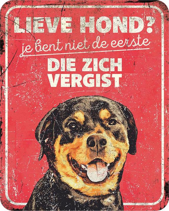 Produktbild EBI D&D Home Warnschild Rottweiler rot