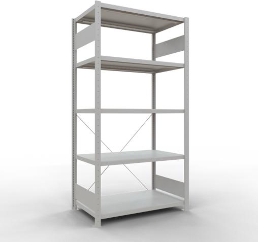 Actual product image Schulte Lagertechnik MULTIplus250 boltless basic shelving system with cross brace
