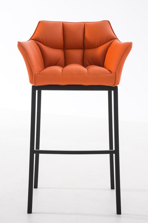 Actual product image CLP Barstool Damaso B with 4-leg frame, orange
