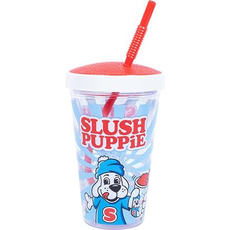 Fizz Creations SLUSH PUPPiE Cup & Bendy Straw, Cannucce