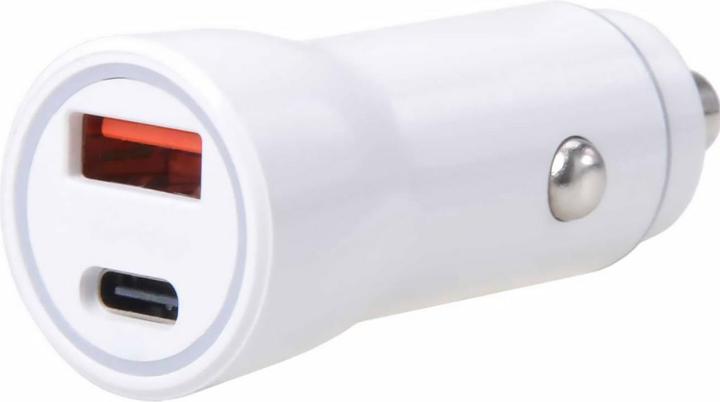 Image du produit Filmer Lot de 2 chargeurs USB pour voiture, pour USB-A et USB-C, 36 watts, 12/24 volts, blanc