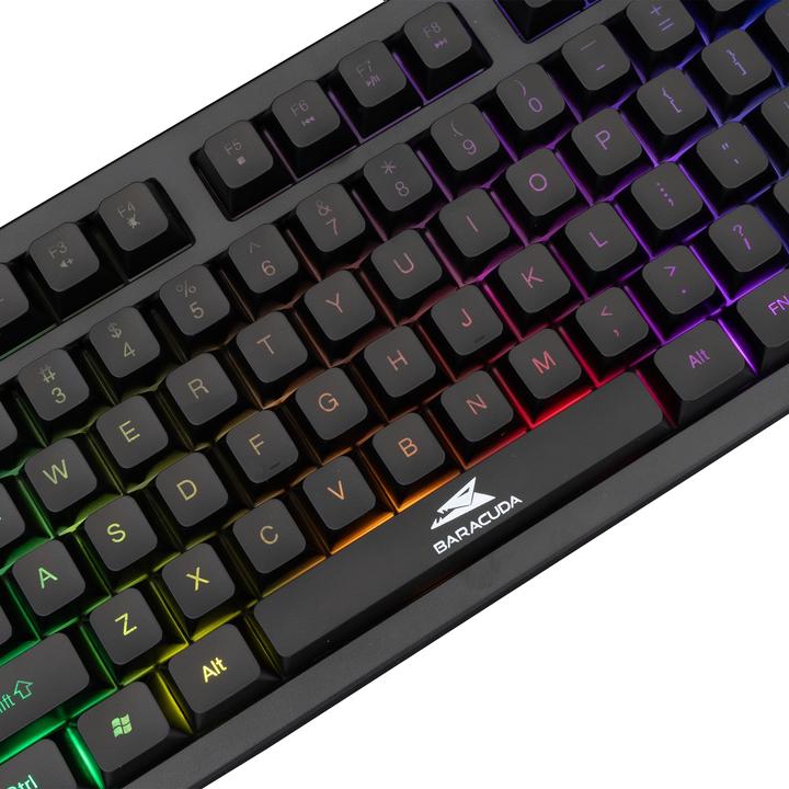 Actual product image Baracuda gaming membrane Keyboard KRILL, US Layout, Black (BGK-01114) (US, Cable)