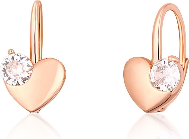 Immagine prodotto JVD Delicati orecchini in bronzo Cuore con zircone SVLE1513XH2RO00