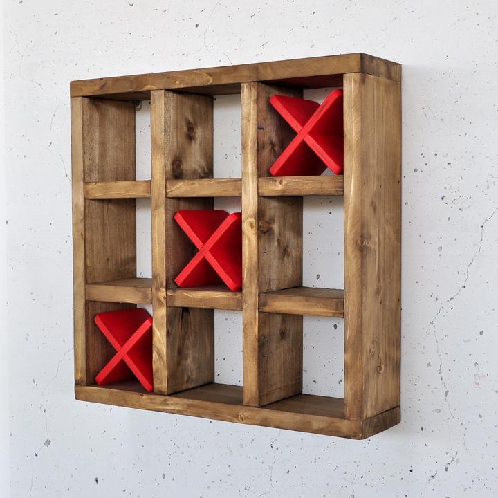 Productafbeelding Hanah Home Ethereal Decorative Wooden Wall Shelf (42.50 x 11 x 42.50 cm)