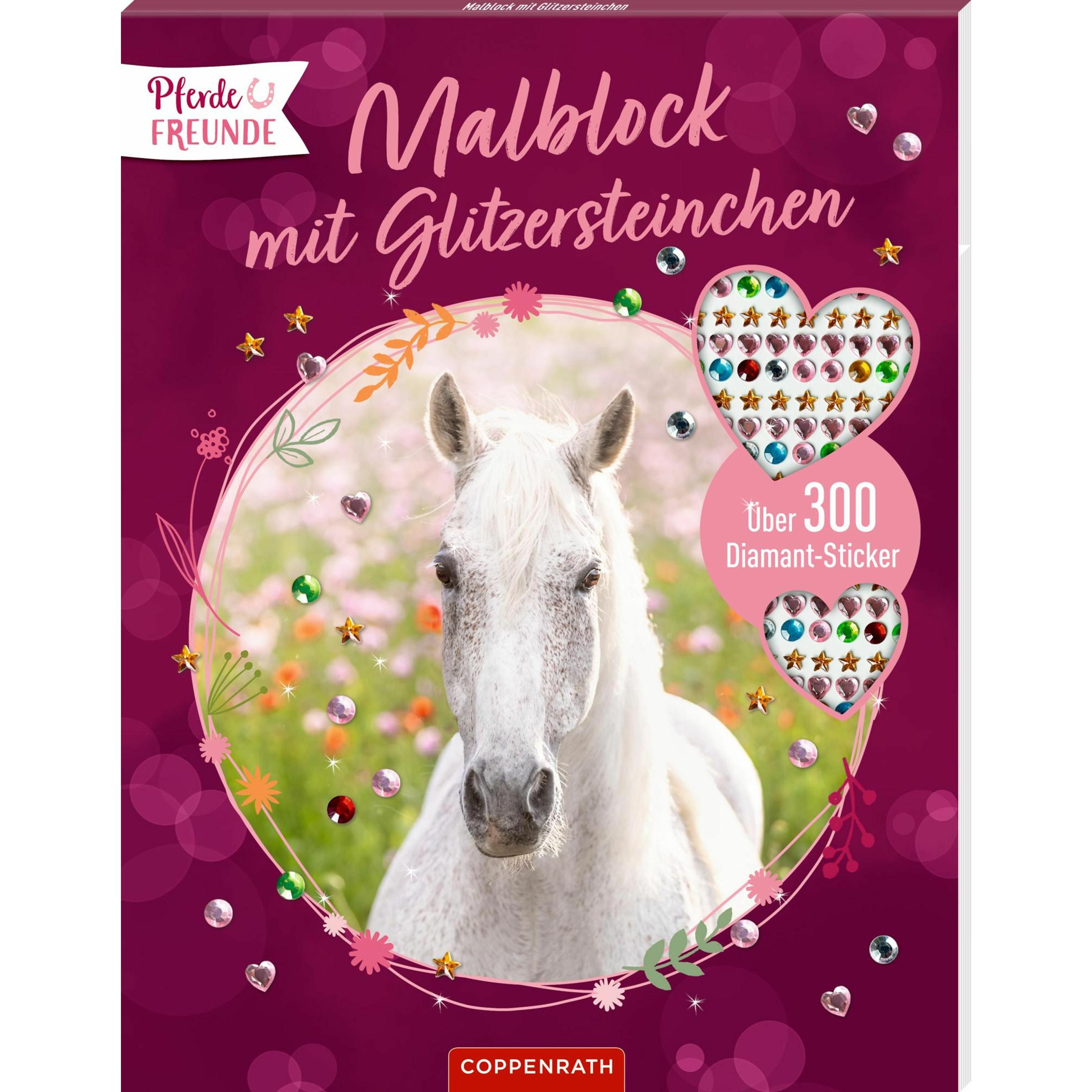 Coppenrath Malblock mit Glitzersteinchen