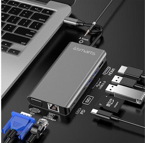 Produktbild 4smarts 8in1 Hub (USB-C, 9 Ports)