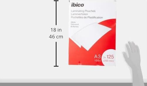 Image du produit Ibico Sac laminé (A3, 100 pcs, 125 µm)