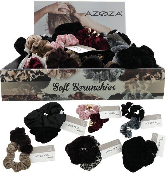 Azoza Haargummis Soft Scrunchie 6fach sortiert (Élastiques à cheveux)