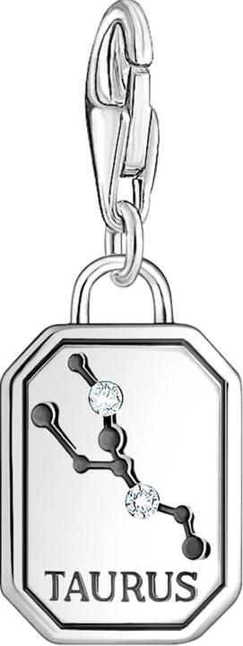 Immagine prodotto Thomas Sabo Ciondolo con ciondolo del segno zodiacale Toro con pietre d'argento (Argento 925)