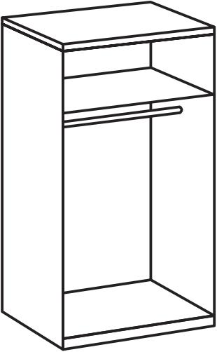 Produktbild Wimex New York D (90 x 58 x 236 cm)