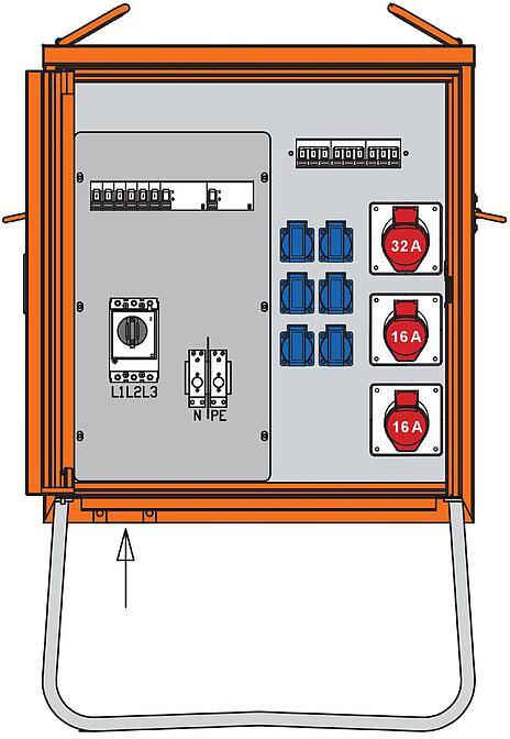 Walther Werke WAL WV0310R1 Distribution cabinet 44kVA