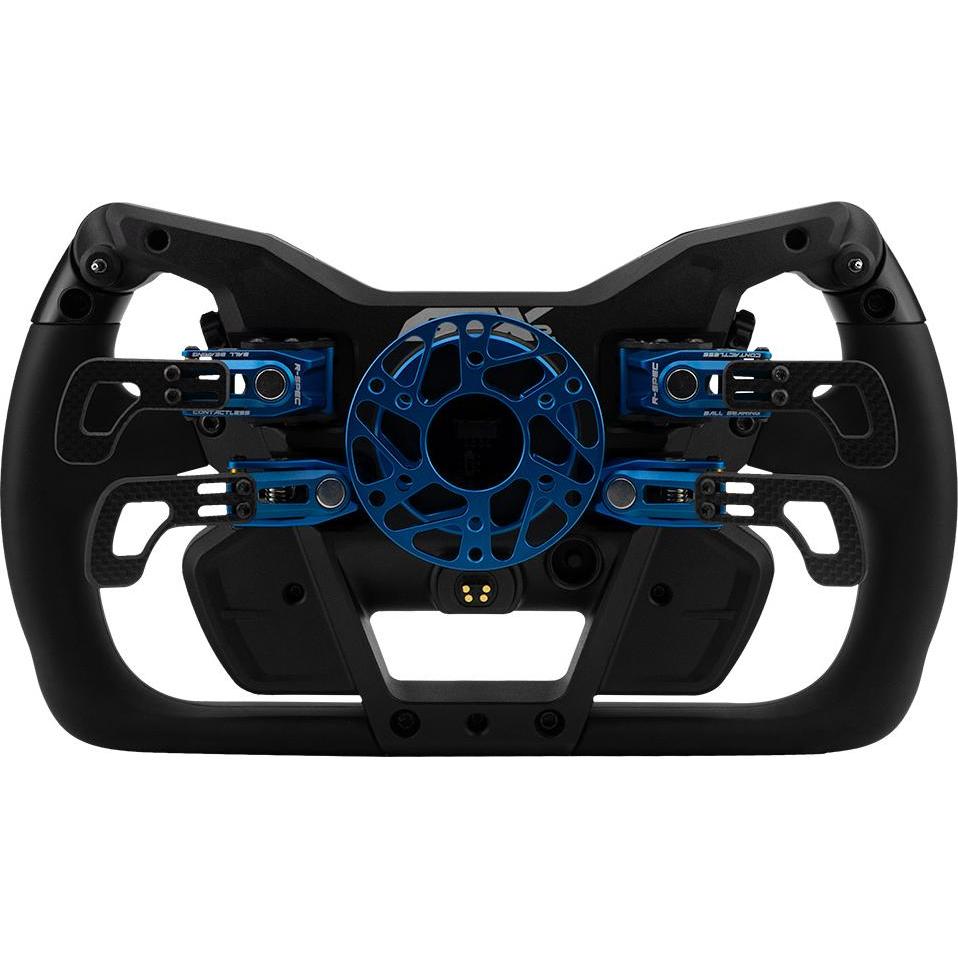 Cube Controls GTX2 Lenkrad, schwarz/blau - 30 cm Grip, Gaming Controller, Schwarz, Blau