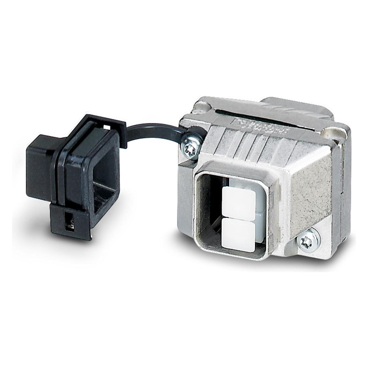 Phoenix Contact LWL-Kupplung VS-PPC-J-1-SCRJ-MNBK, Elektronikkabel + Stecker, Silber