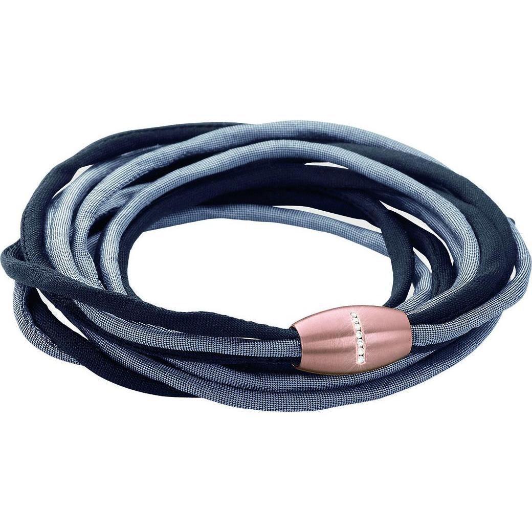 Xen, Armschmuck, Seidenarmband grau/schwarz mit 7 Brillanten Magnetverschluss Längen zur Wahl, (65 cm, Seide und Edelsta...