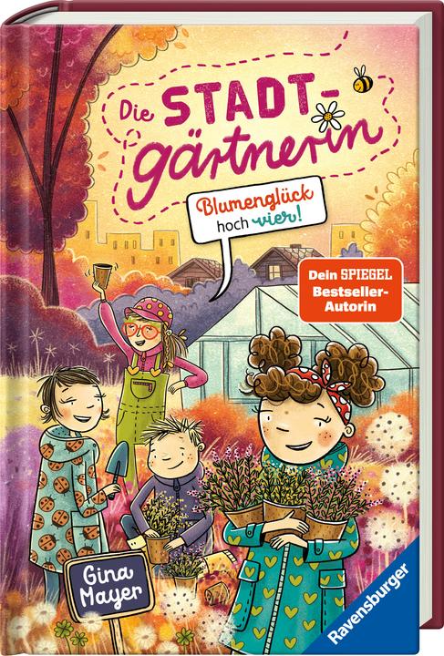 Ravensburger Die Stadtgärtnerin, Band 3: Blumenglück hoch vier! (Allemand, Gina Mayer, Chou de Daniela, 2025)